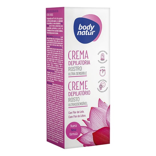 Body Natur Crème Dépilatoire Visage Peau Sensible Lotus 20ml