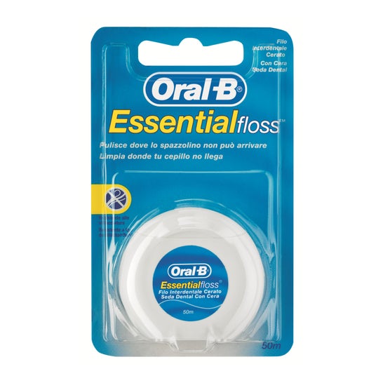 Oral-B Essential Floss seda con cera dentaire con cera 50m 1ud