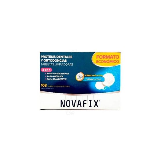 Novafix 3 en 1 comprimés antibactériens 108 uds