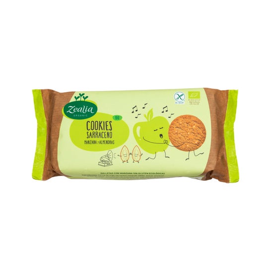 Zealia Cookies Sarrasin Pomme Cannelle Bio 130 g