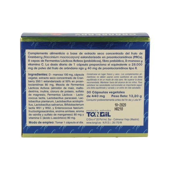 Tongil Pure State Cranberry Complex 30 Capsules