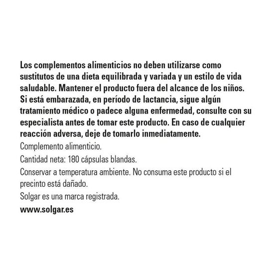 Solgar Oceanic Bêta-carotène 7mg 180c Solgar Oceanic Bêta-carotène 7mg 180c