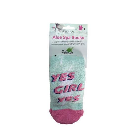 Airplus Chaussette Hydratants Yes Girl Yes Pink 36-41 1 Paire