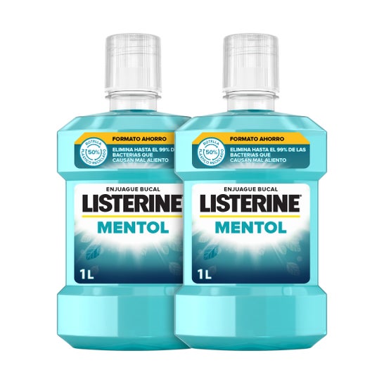 Listerine Enjuague Bucal Mentol Pack De 2X1000ml