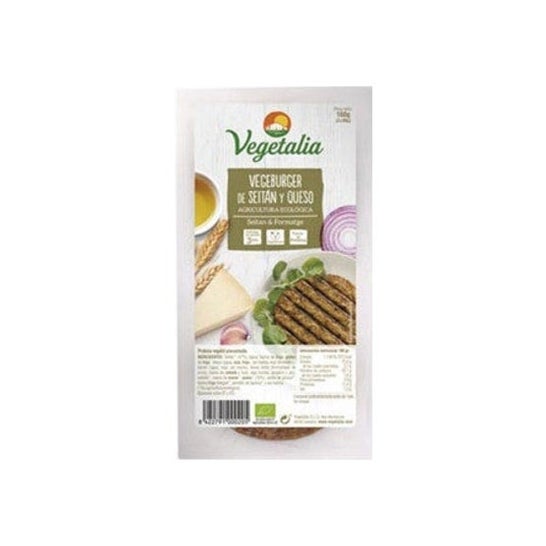 Vegetalia Seitan and Cheese Burger Vegan Bio 2 pièces