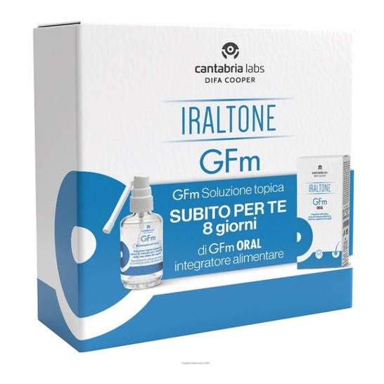 Iraltone Pack Solution Topique Croissance Cheveux 50ml + 8comp