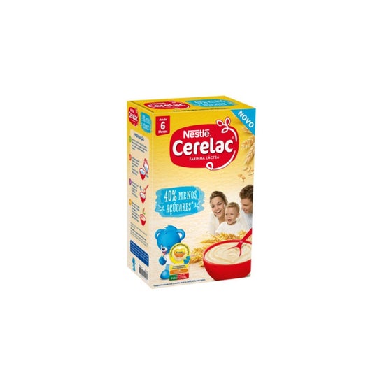 Nestlé Cerelac Harina Láctea 40% Menos Azúcar 6M+ 2x500g