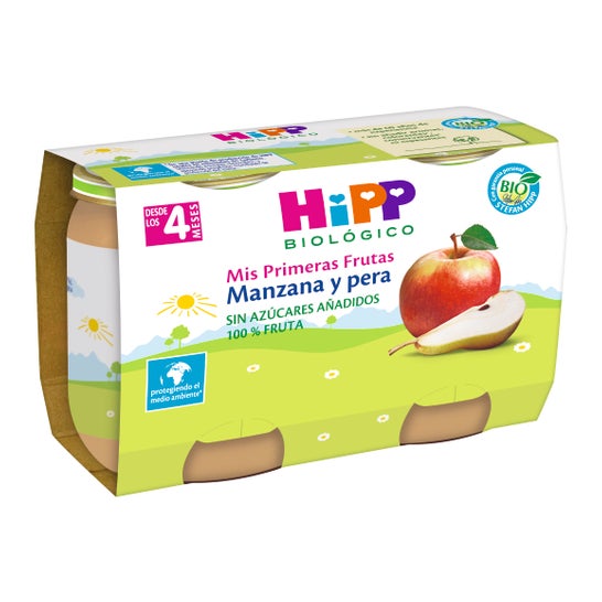 Hipp Pure Pomme & Poire +4M 2X125g