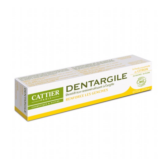 Cattier Dentrifice Dentargile Citron 75ml