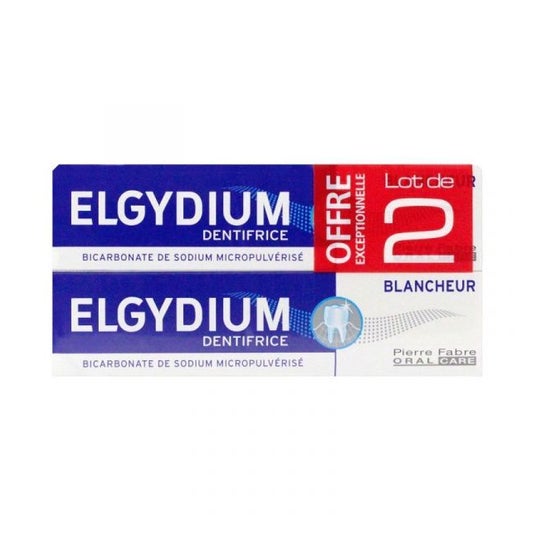 Elgydium Dentifrice Blancheur Lot De 2 x 75 ml