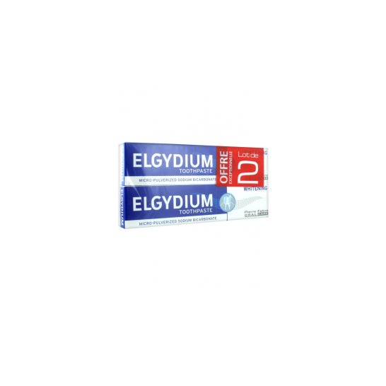 Elgydium Dentifrice Blancheur Lot De 2 x 75 ml