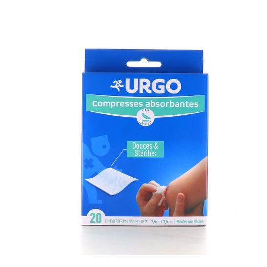 Urgo Compresse Stérile Non Tissu 7,5x7,5cm 20uts