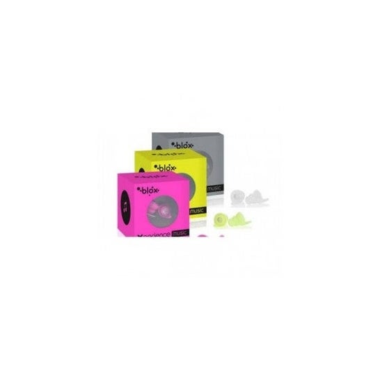 Blox Bouchons D'Oreille Xprience Music Jaune Fluo