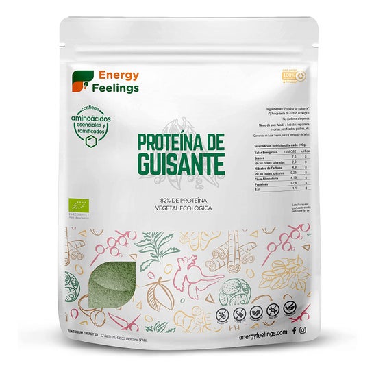 Energy Feelings Proteina de Guisante Vainilla Eco Vegan Sin Gluten 1kg