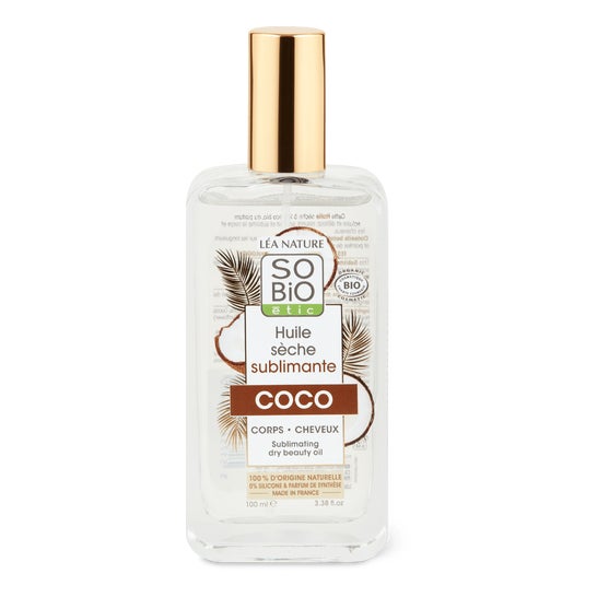 So'Bio Étic Huile Sèche Corps Cheveux Coco Bio 100ml