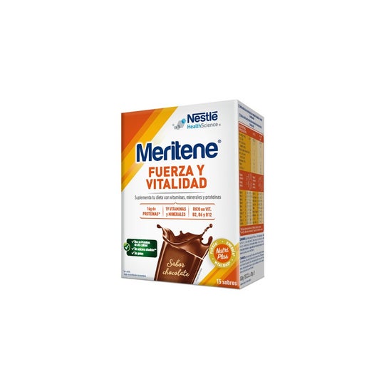 Nestlé Meritene® Force et Vitalité Saveur Chocolat 15 Sachets