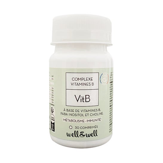 Well&Well Complexe Vitamine B Vegan 30 Comprimés