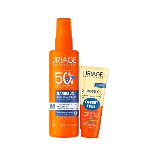 Uriage Pack Spray Enfants SPF50+ 200 ml + Xemose C8+ Huile Bariésum 50 ml