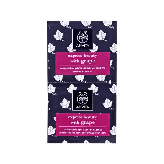 Apivita Express Beauty masque anti-rides masque anti-rides yeux de raisin 2x2ml