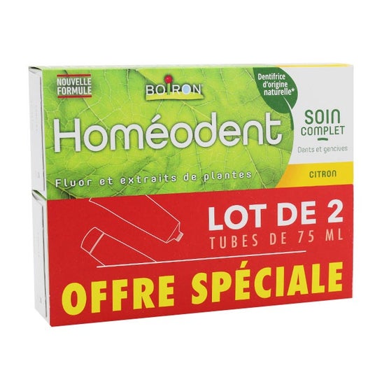 Homeodent Complete Care Pasta Dental Limón 2x75ml