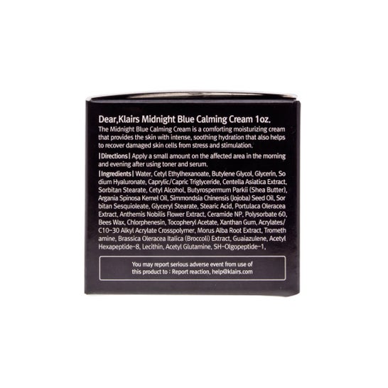 Klairs Midnight Blue crème apaisante 30ml