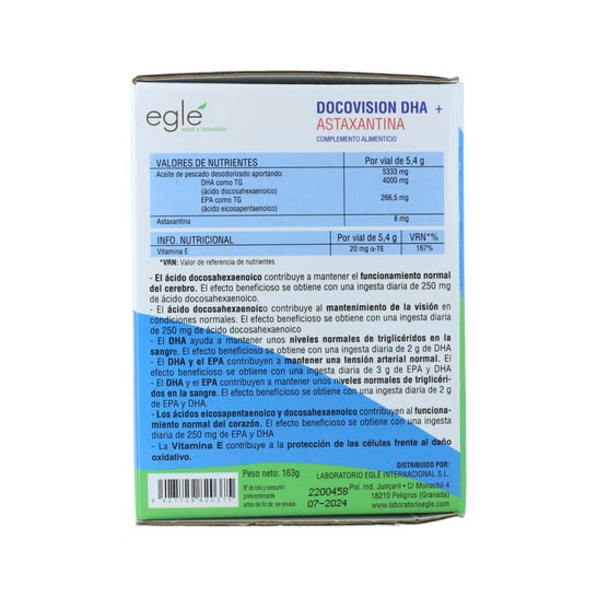 Eglé Docovision Dha + Astaxanthine 30x5ml