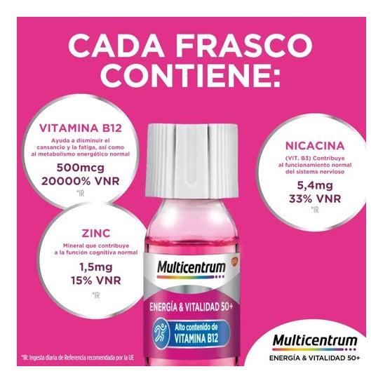 Multicentrum Énergie & Vitalité 50+ Framboise 15x7ml Multicentrum Énergie & Vitalité 50+ Framboise 15x7ml