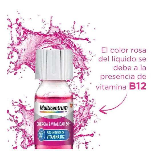 Multicentrum Énergie & Vitalité 50+ Framboise 15x7ml Multicentrum Énergie & Vitalité 50+ Framboise 15x7ml