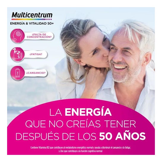 Multicentrum Énergie & Vitalité 50+ Framboise 15x7ml Multicentrum Énergie & Vitalité 50+ Framboise 15x7ml