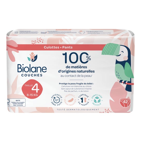 Biolane Couches Culottes Eco Taille 4 8-15kg 42 Unités