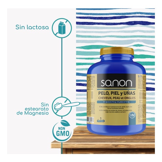 Sanon Pelo, Piel, Uñas 742,65mg 365 Capsules