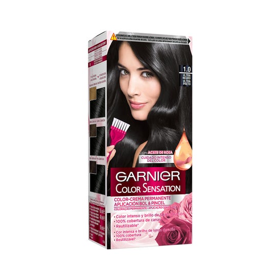 Garnier Color Sensation N°1 Ultra Black 4 pièces