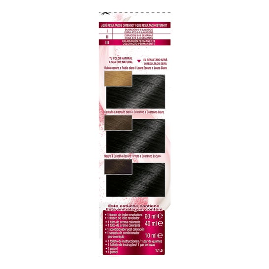 Garnier Color Sensation N°1 Ultra Black 4 pièces