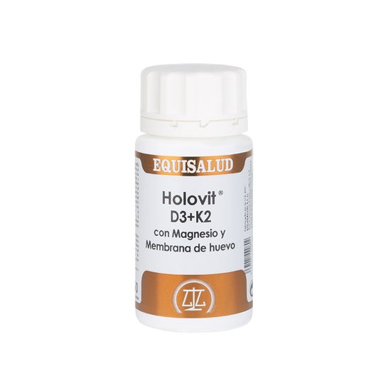 Holovit D3+K2 avec magnésium et membrane d'œuf 50caps