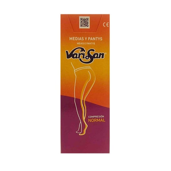 Vari+San Bas Long A-F Compression Normale Dentelle Marron Taille 5