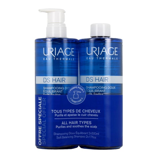 Uriage DS Hair Shampooing Doux Équilibrant 2x500ml