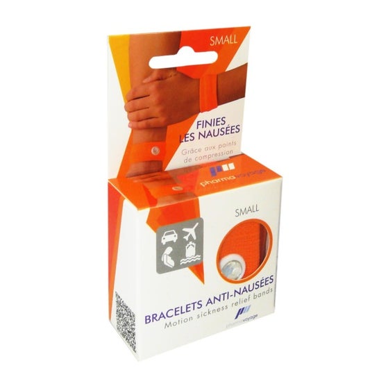 Pharmavoyage Bracelet AntiNausées Orange Small 2 pièces
