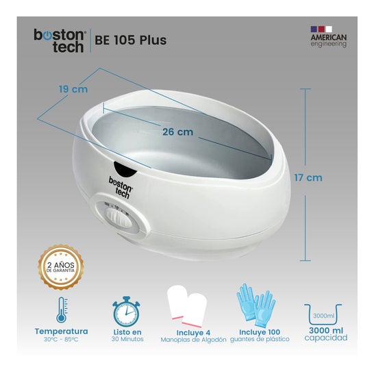 Boston Tech ParrafinLux Bain De Paraffine Mains Pieds 3L