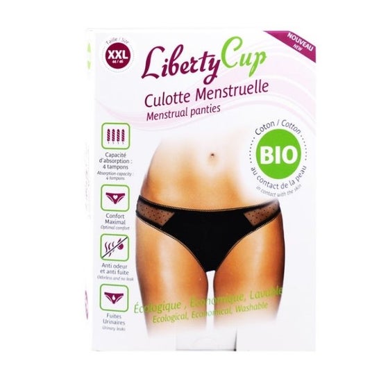 Liberty Cup Culotte Menstruelle Coton Bio Plumetis XXL 3uts