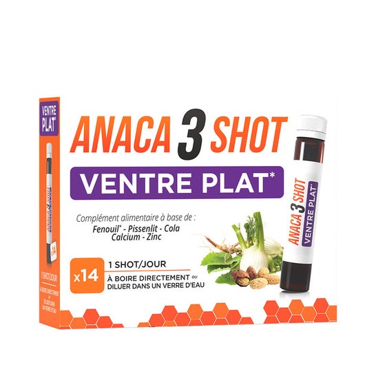 Anaca 3 Shot Ventre Plat 14×25ml