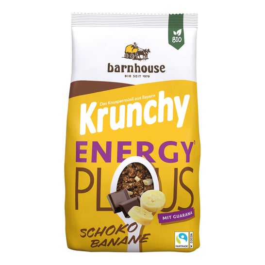 Barnhouse Muesli Krunchy Energy Plus Chocolat Banane Bio 325g