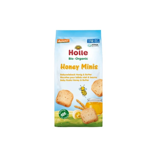 Holle Honey Minis Organic Baby Rusk Honey and Butter +12M 100g