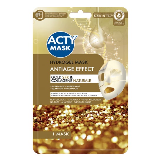 Acty Mask - Masque hydrogel anti-âge illuminateur à l'or 24K