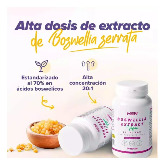 HSN Extracto de Boswellia Serrata 20:1 500mg 120vcaps