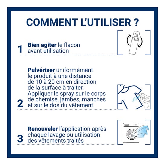 Insect Écran Spray Vêtements & Tissus 100ml