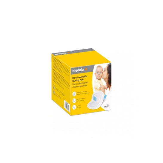 Medela Coussins D'Allaitement Ultra-Respirants 60 Unités