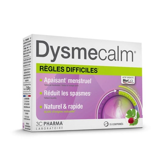 3C Pharma DysmeCalm Règles Difficiles 15 Comprimés