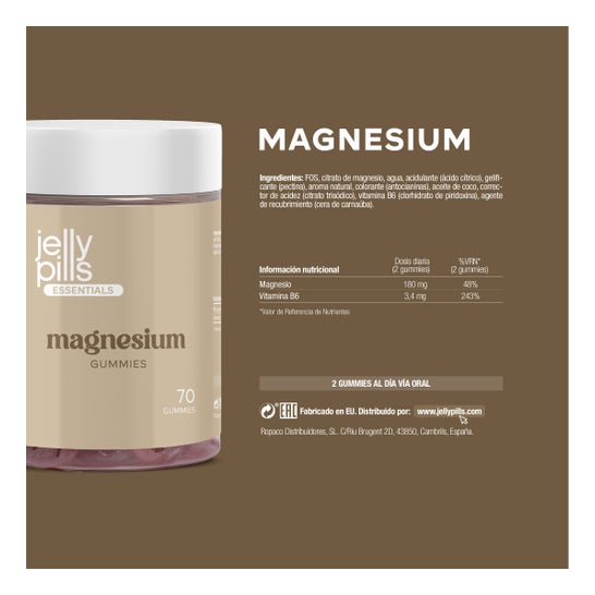 Jelly Pills Essentials Magnesium 70 Gummies