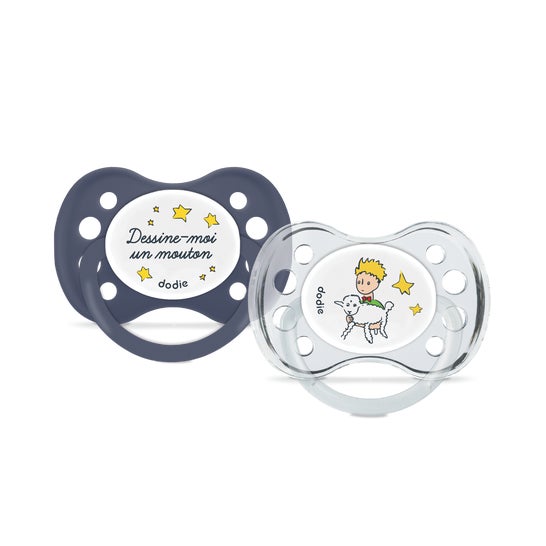 Dodie Sucettes Petit Prince Mouton +6M Silicone 2uts