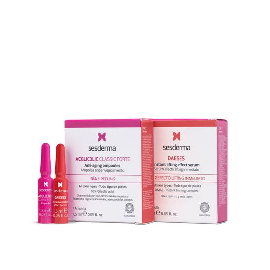 Sesderma Pack Acglicolic Classic Forte 1 ampoule + Daeses Sérum Effet Lifting 1 ampoule